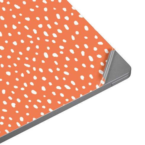 Orange Spots Laptop Skins